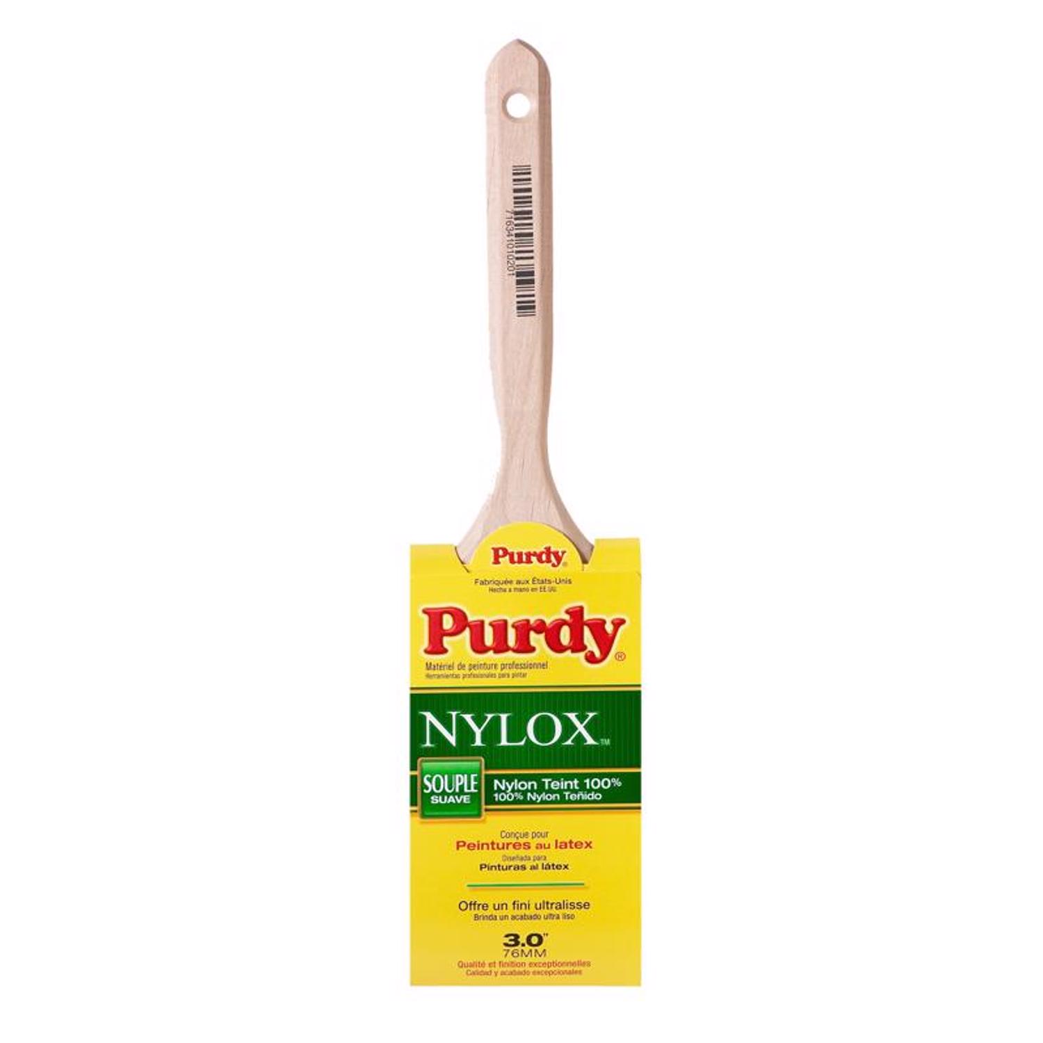 Purdy Nylox Elasco 3 in. Soft Flat Trim Paint Brush