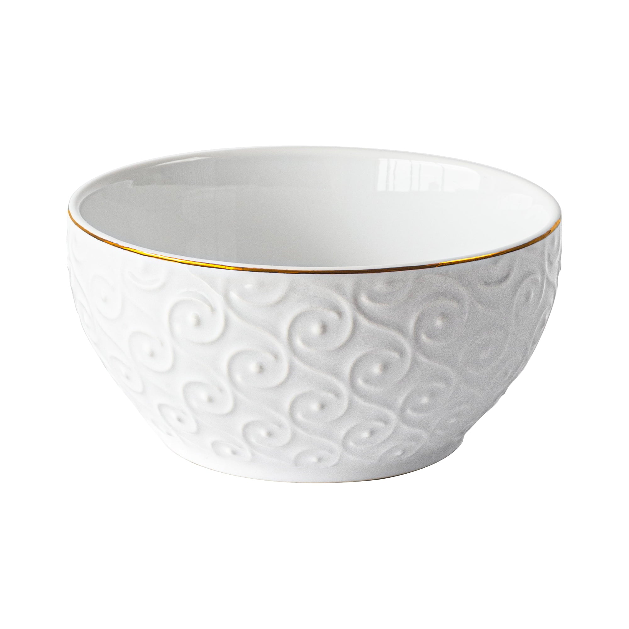 Sofia Home 4 Pack White Stoneware Bowls by Sofia Vergara