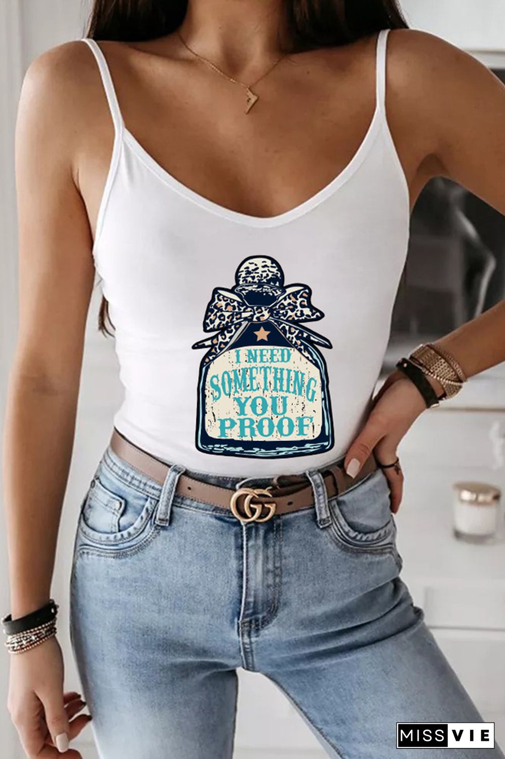 I need something you proof Print Slip Tank Top Wholesale