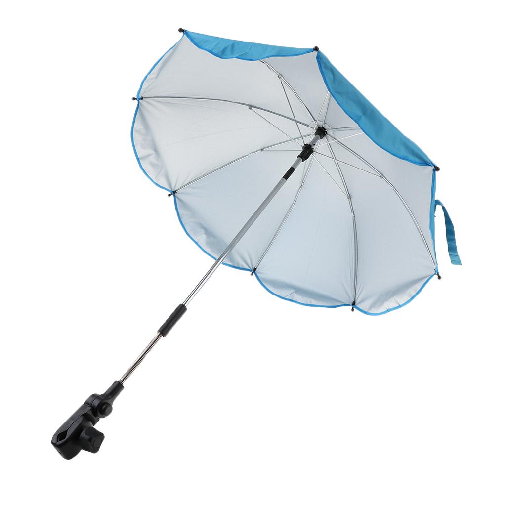 Water Beach Shelter Sunshade Umbrella Travel Outdoor Hiking Canopy Parasol Sky Blue