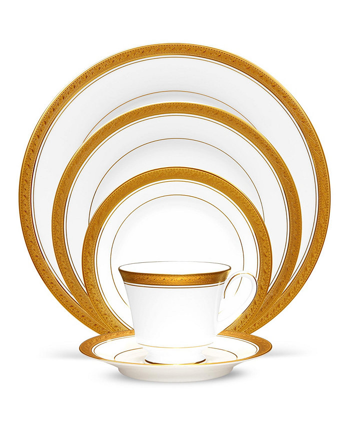 Noritake Crestwood Gold 5 Piece Place Setting