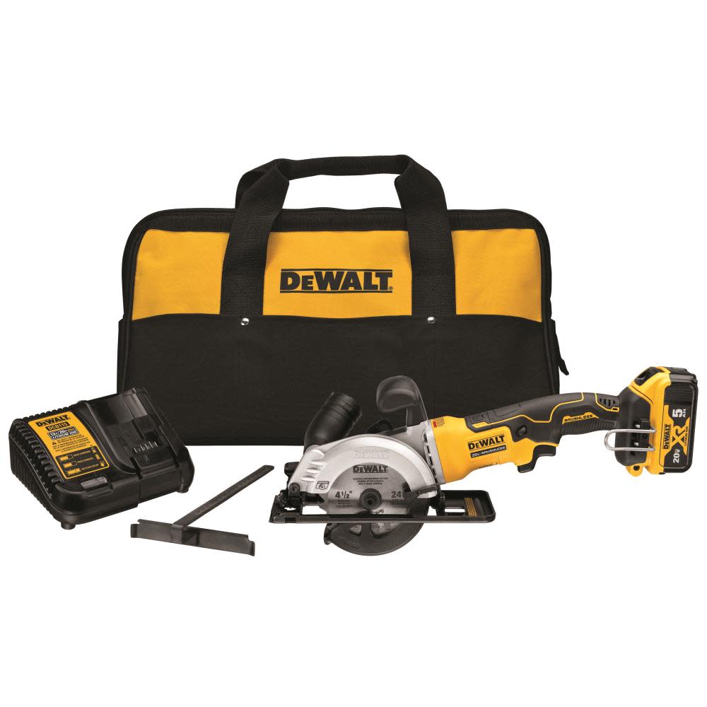 DEWALT ATOMIC 20V MAX* Brushless 4-1/2 in. Cordless Circular Saw Kit DCS571P1 from DEWALT