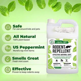 🎉Limited Time Offer🎉Mighty Mint Gallon (128 oz.) Rodent Natural Peppermint Oil Spray RG-128