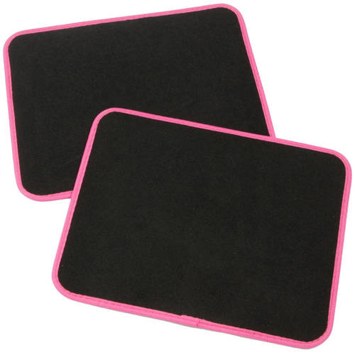 BDK Pink Hawaiian Flower Design Carpet Floor Mats for Car SUV， 4 Piece Set