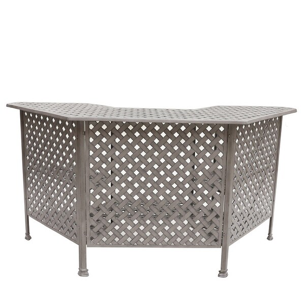 Aged Bronze Aluminum Party Bar Table