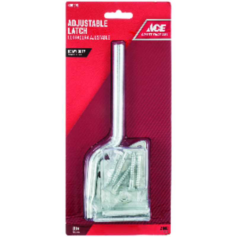 Ace 10.52 in. H X 4.75 in. W X 1.63 in. L Zinc-Plated Zinc Heavy Duty Adjustable Gate Latch