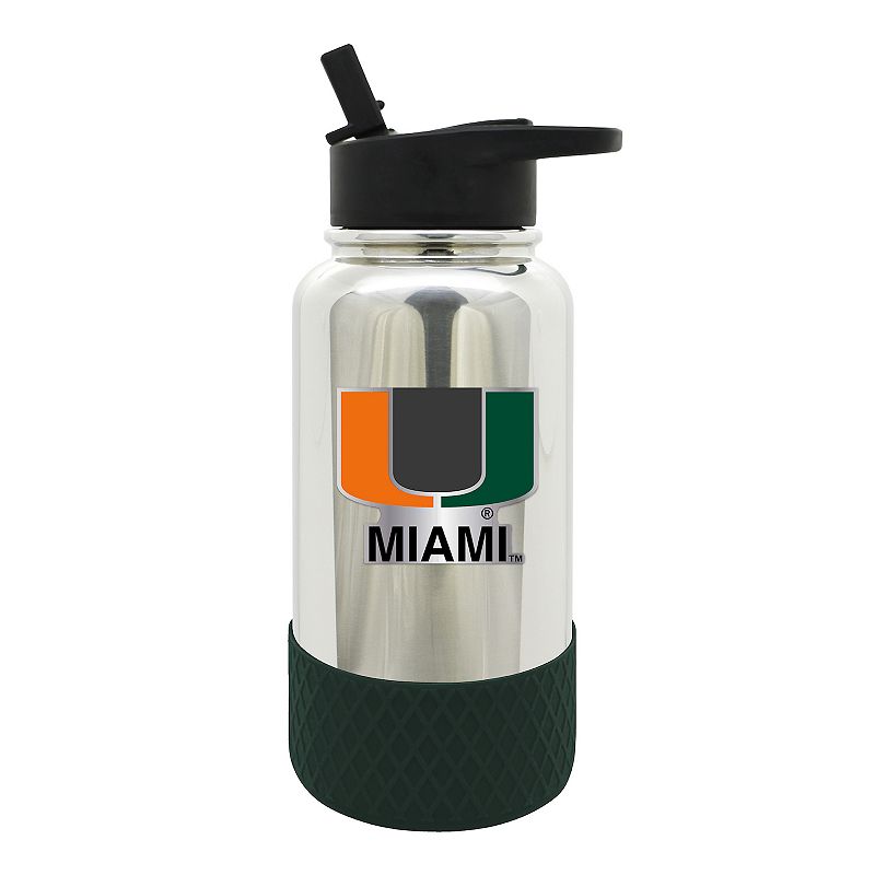 NCAA Miami Hurricanes 32-oz. Chrome Hydration Bottle