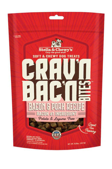 Stella and Chewys Crav'n Bac'n Bites Bacon and Pork Dog Treats