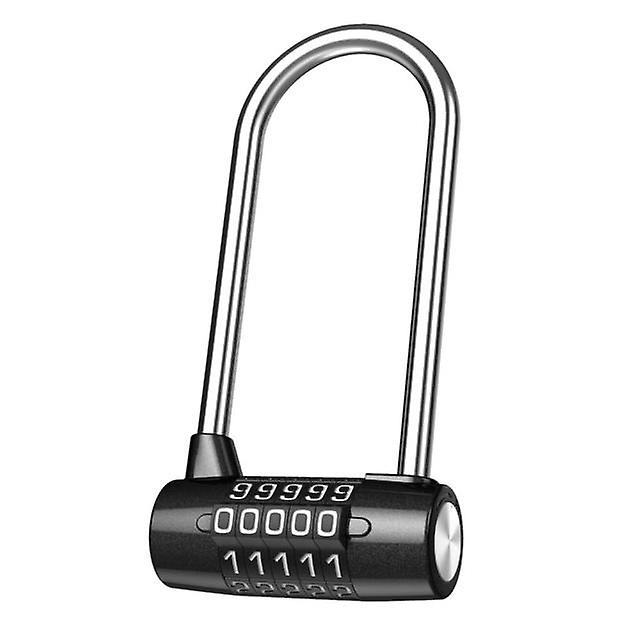 5 Digit Combination Lock Waterproof Security Padlock Outdoor Safety Gym Door Lock Lengthened Shackle Lock