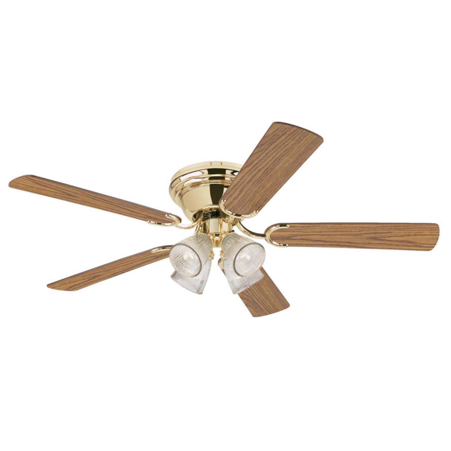 Westinghouse Contempra IV 52 in. Polished Brass Brown LED Indoor Ceiling Fan