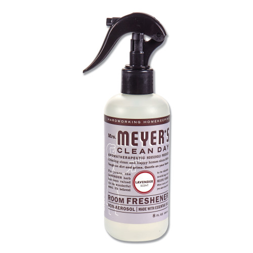 Mrs. Meyer's Clean Day Room Freshener， Lavender， 8 oz， Non-Aerosol Spray， 6/Carton (670763)