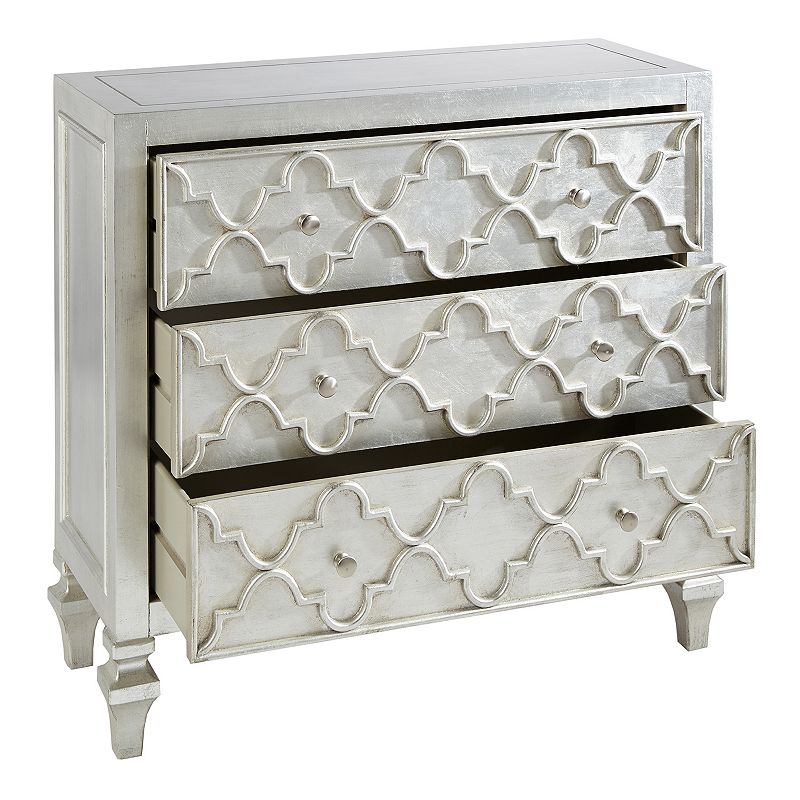 Madison Park Grayson Quatrefoil Storage Chest