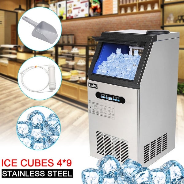 ZOKOP 495W Stainless Steel Commercial Ice Machine - - 31515179