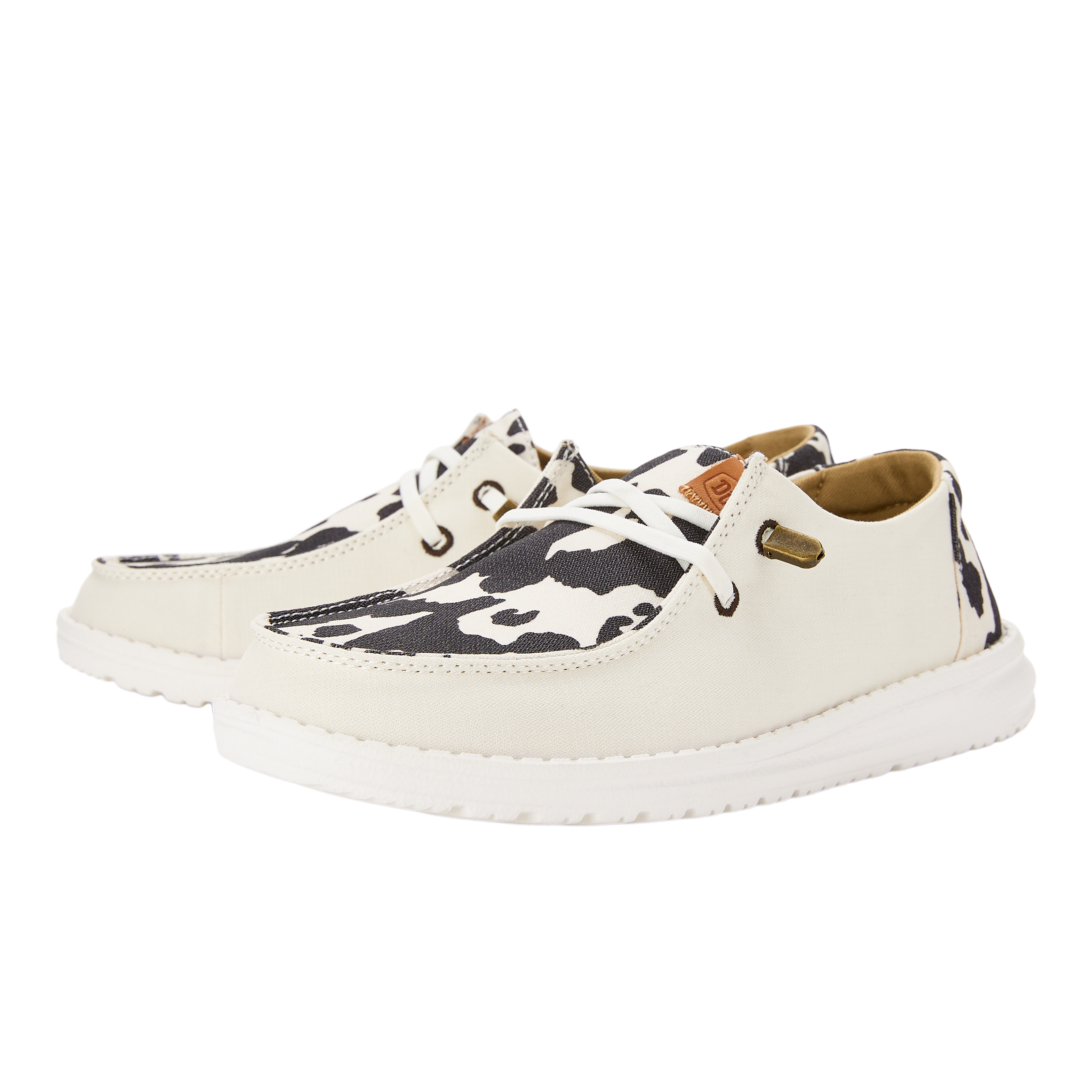 Wendy Animal - White/Black Cow Print