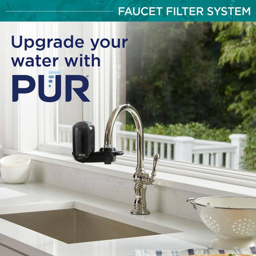 PUR PLUS Faucet Mount Filtration System Black FM2100B