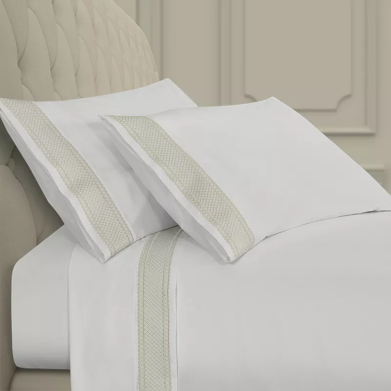 Five Queens Court Montefiore Sheet Set or Pillowcase Set