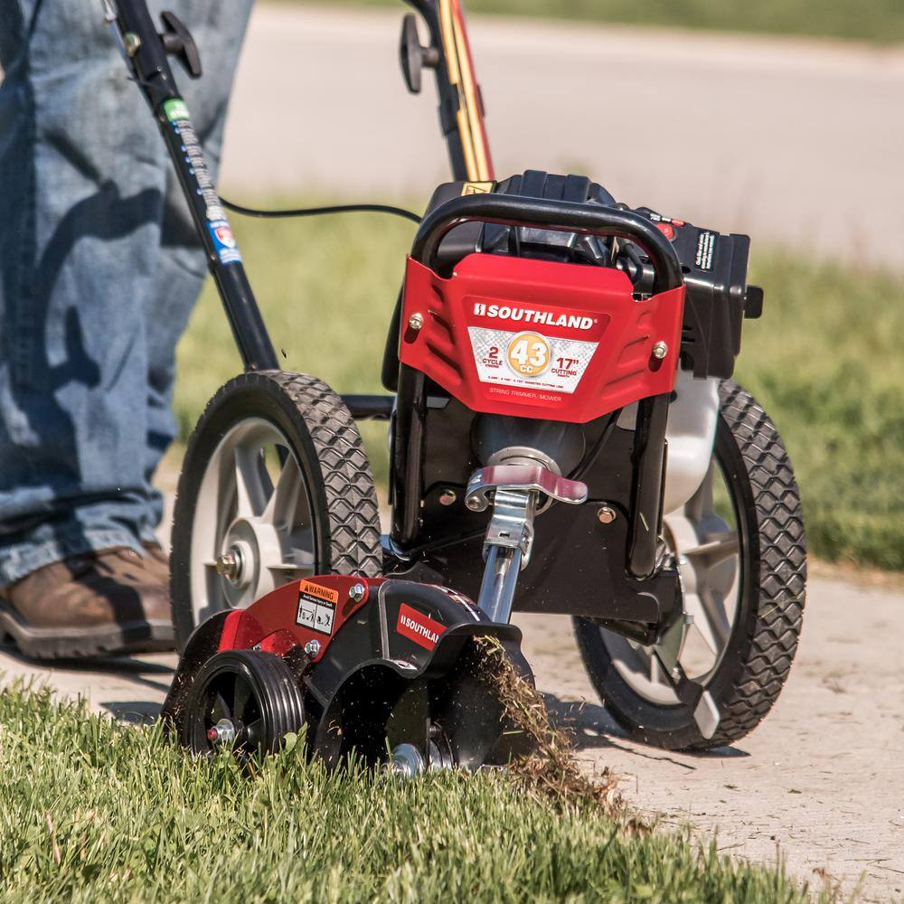 Southland Edger Attachment with 8 in. Straight Blade for Southland Wheeled String Trimmer Mower SWSTMEA