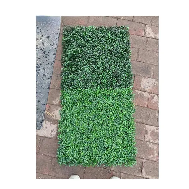 Fanxun Crafts Garden Supplies Decor Unti UV Boxwood Green Hedge Plant Panel