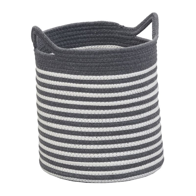 Household Essentials 3-Piece Striped Cotton Basket Set