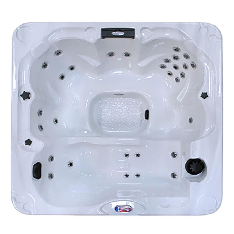 6 Person 30 Jet Premium Acrylic Lounger Hot Tub with LED Waterfall