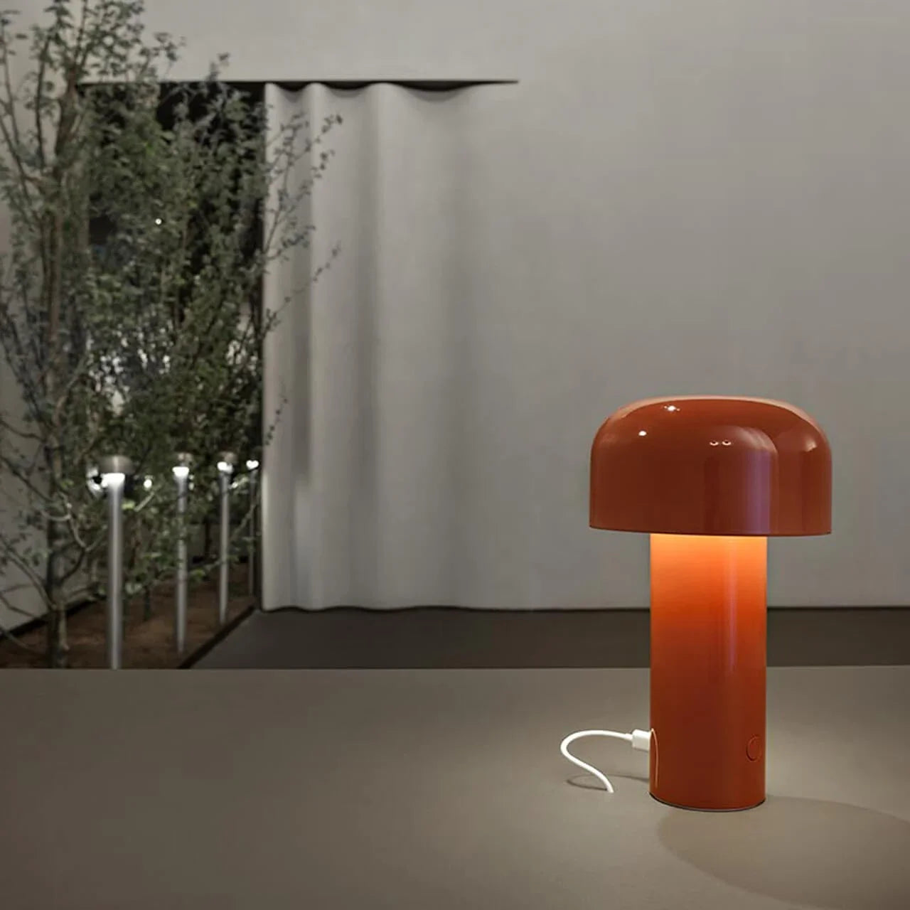 LED Creative Mushroom Rechargeable Table Lamp