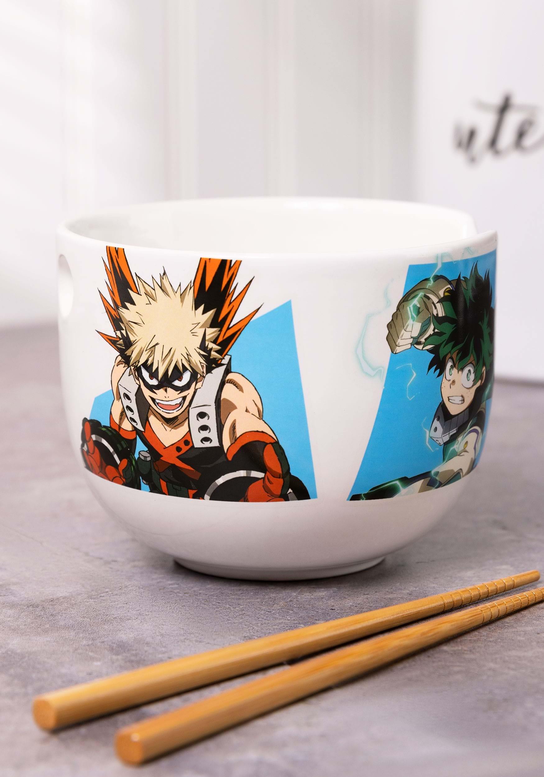 My Hero Academia Heroes and Villains Ramen Bowl Set