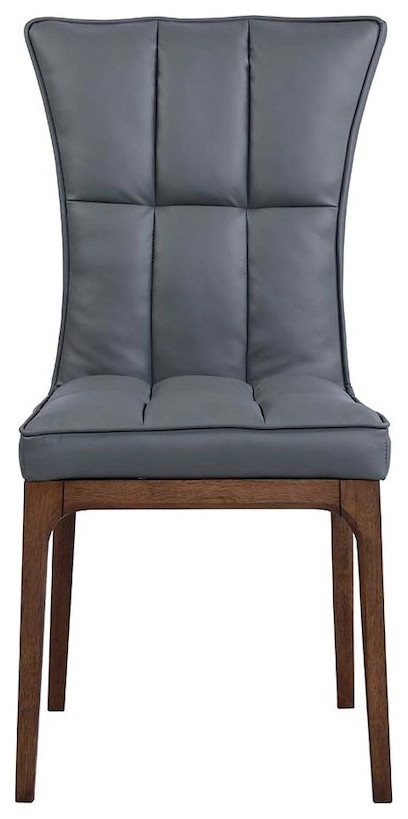 Modern Tufted Side Chair And Solid Wood Frame   Transitional   Dining Chairs   by BisonOffice  Houzz