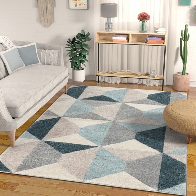 Yara Scandanavian Abstract Geometric Area Rug