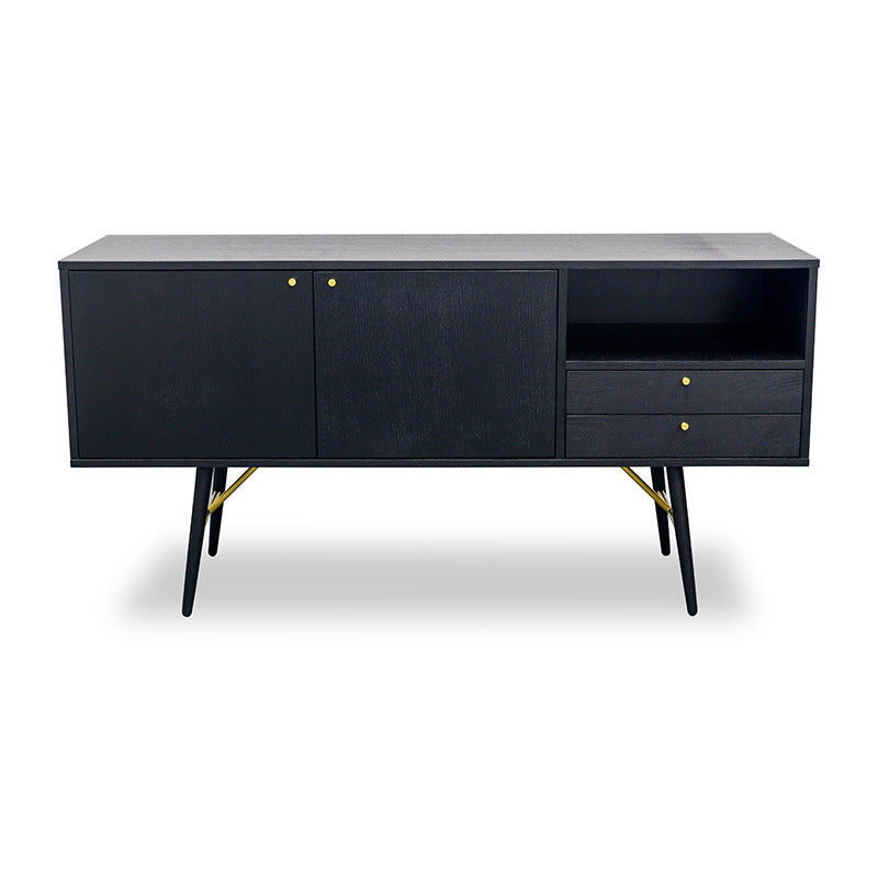 OMARI Sideboard Buffet 160cm - Black Ash