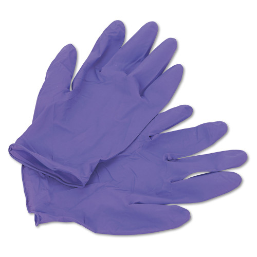 Kimtech PURPLE NITRILE Exam Gloves， 242 mm Length， Large， Purple， 1，000/Carton (55083CT)