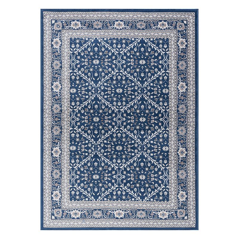 KHL Rugs Beauregard Traditional Framed Floral Rug