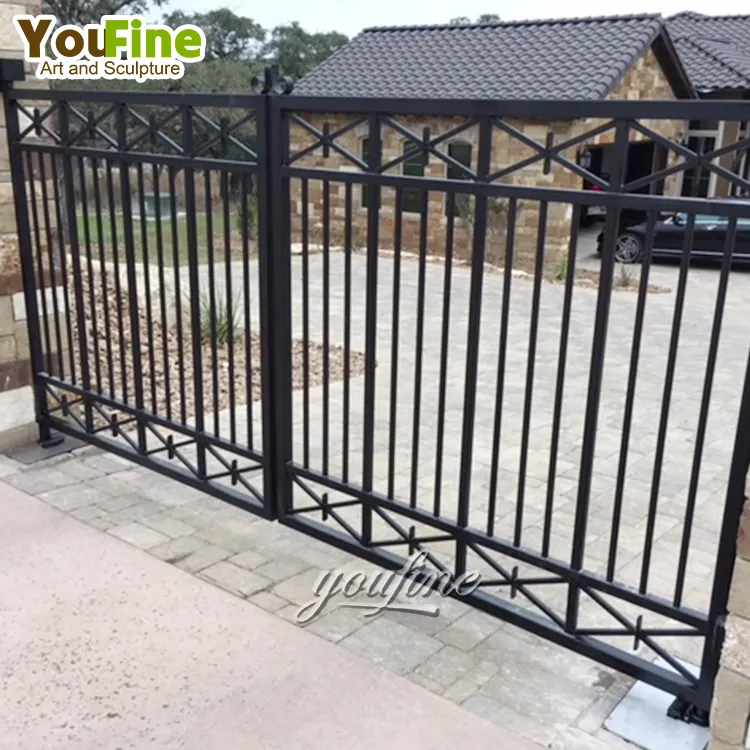 Luxury classic gate wrought iron door design for villa