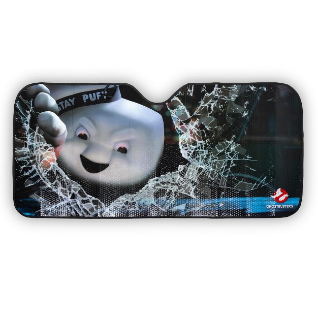 Just Funky Ghostbusters Angry Stay Puft Marshmallow Man Car Sunshade 58 X 27 5 Inches