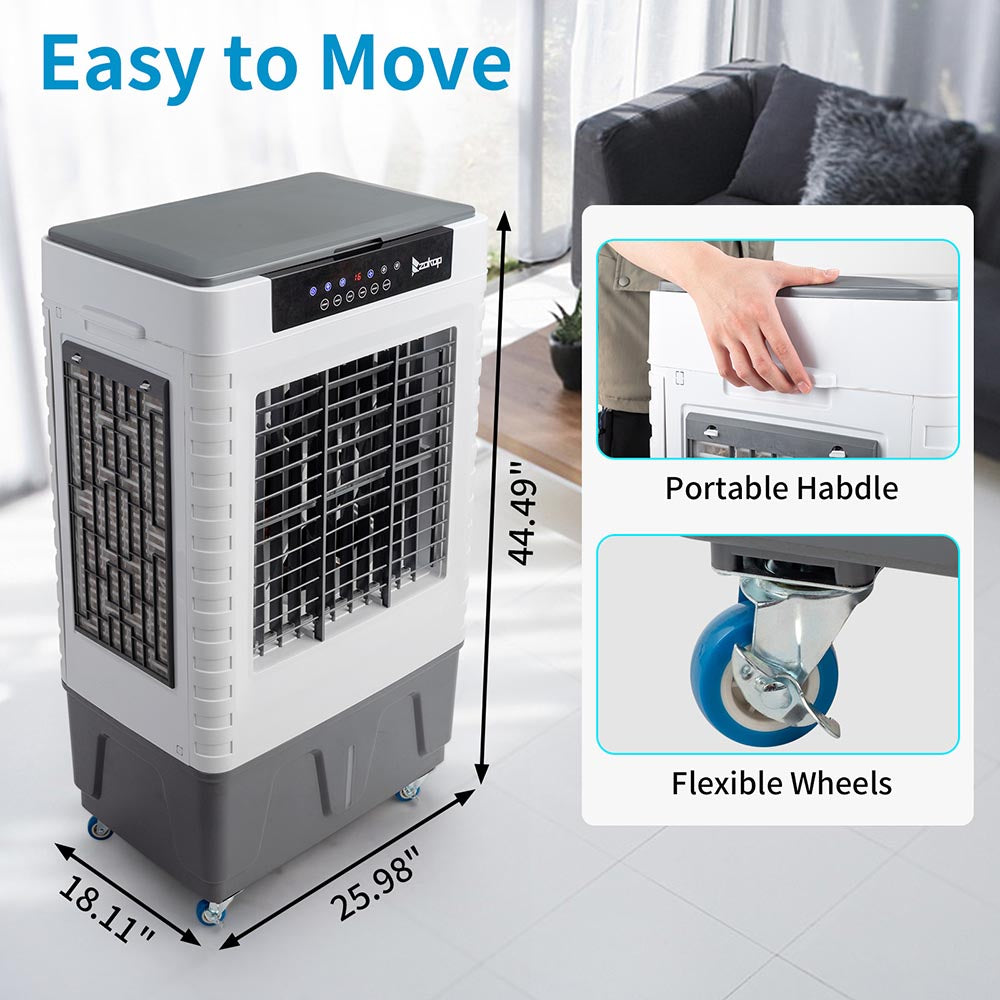 Yescom Portable Swamp Evaporative Cooler 200W 70L 4120 CFM