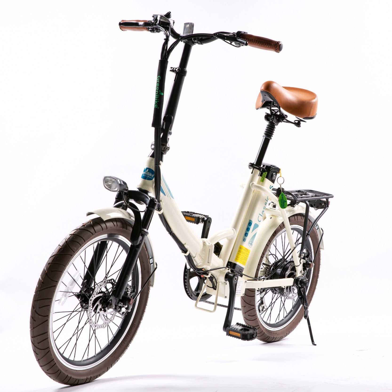 Green Bike Electric Classic LS Step Thru 36V Folding Ebike