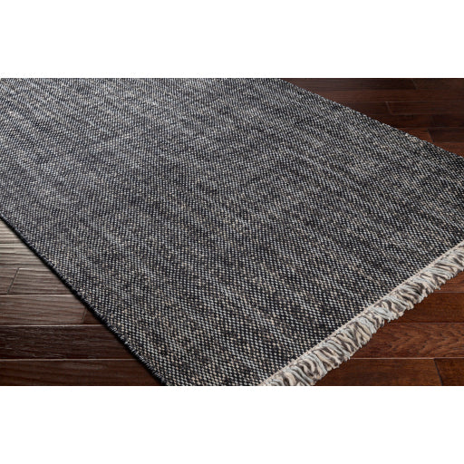 Reliance Modern Wool Black Rug