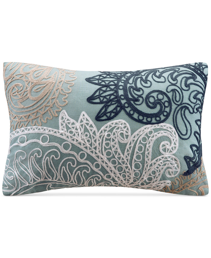 INK+IVY Kiran Embroidered Decorative Pillow， 12