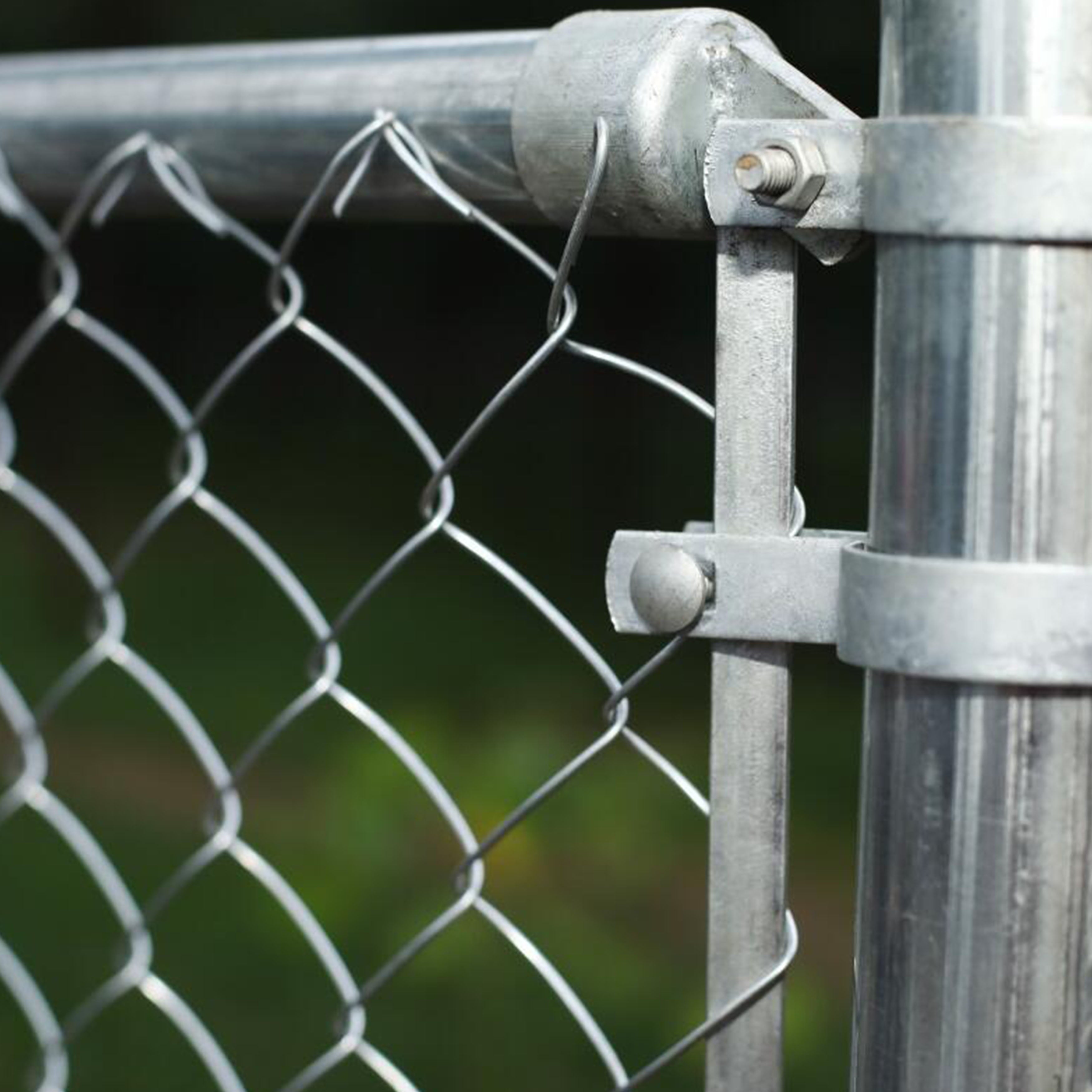 ALEKO KITCLF6X50 Galvanized Steel 6 x 50 ft. Chain Link Fence Complete Kit