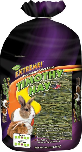 Brown's Extreme! Timothy Small Pet Hay， 96-oz bag