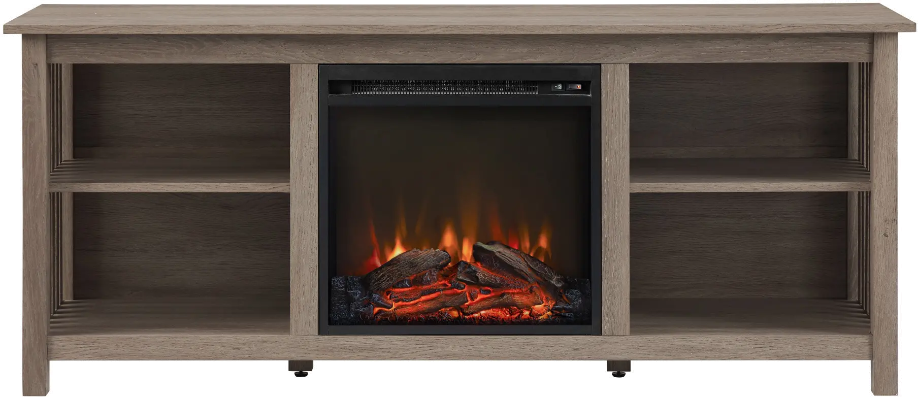 Mission Driftwood 58 Fireplace TV Stand