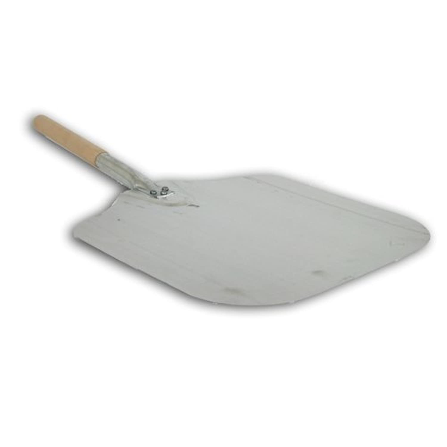 4439 Kitchen Supply 16-Inch X 18-Inch Aluminum Pizza Peel With Wood Handle