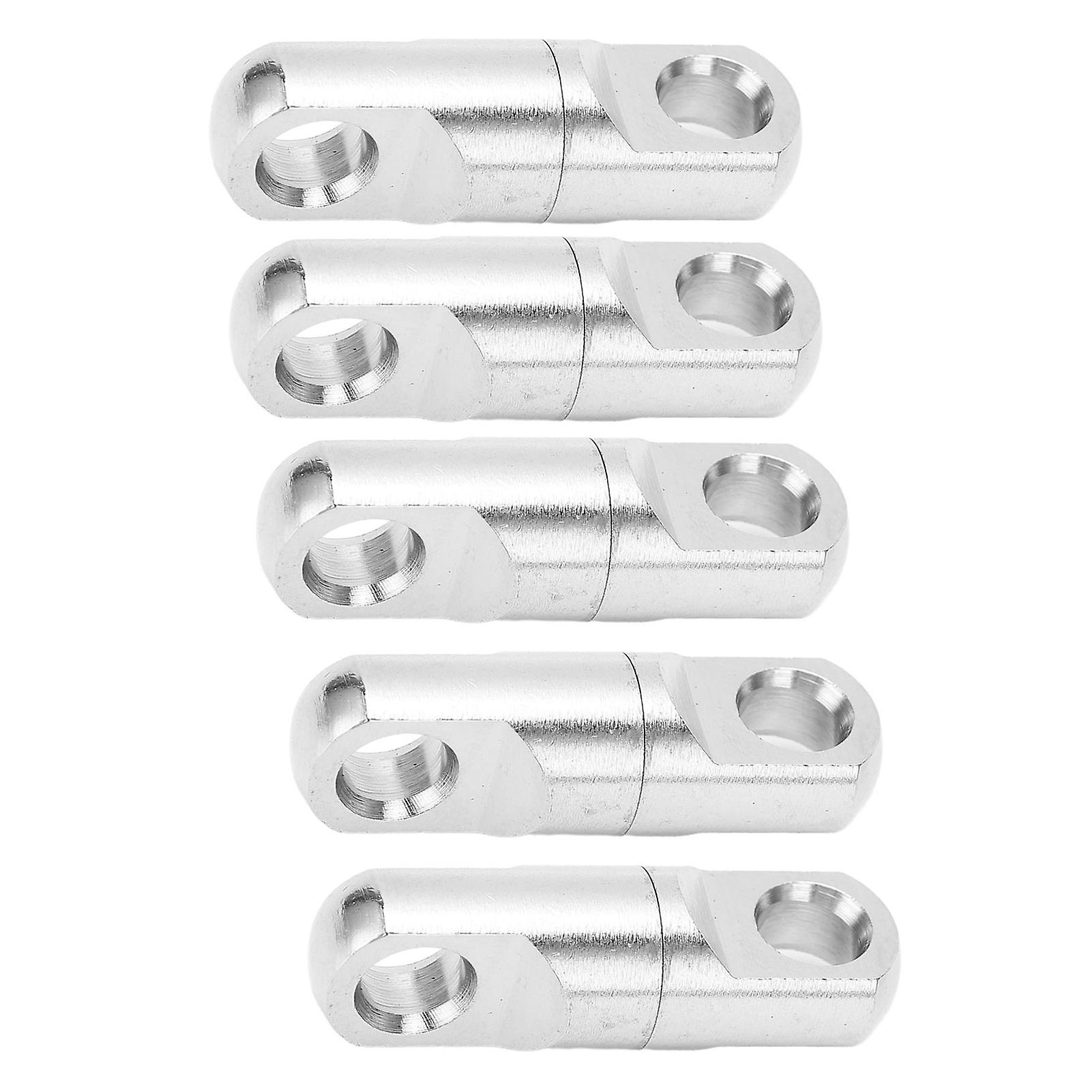 5pcs/set Stainless Steel Column Type 360 Rotary Bearing Swivels Fishing Swivels Hook Connector9#