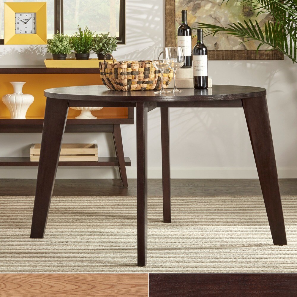 Sasha Modern Angled Leg Round Dining Table iNSPIRE Q Modern