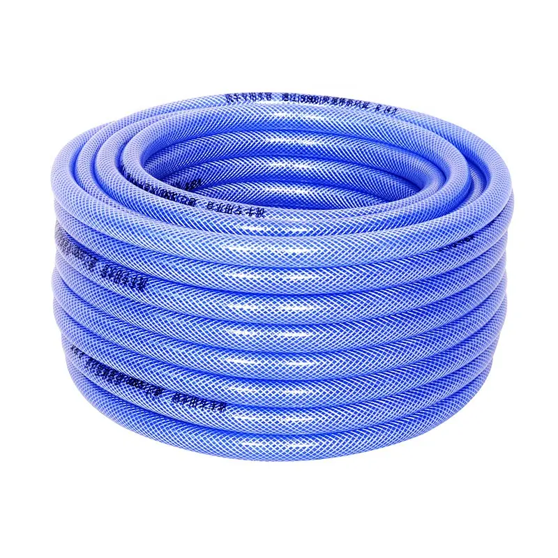 Flexible PVC Clear/Transparent Pipe PVC Fiber Braided Reinforced Water Hose Tube