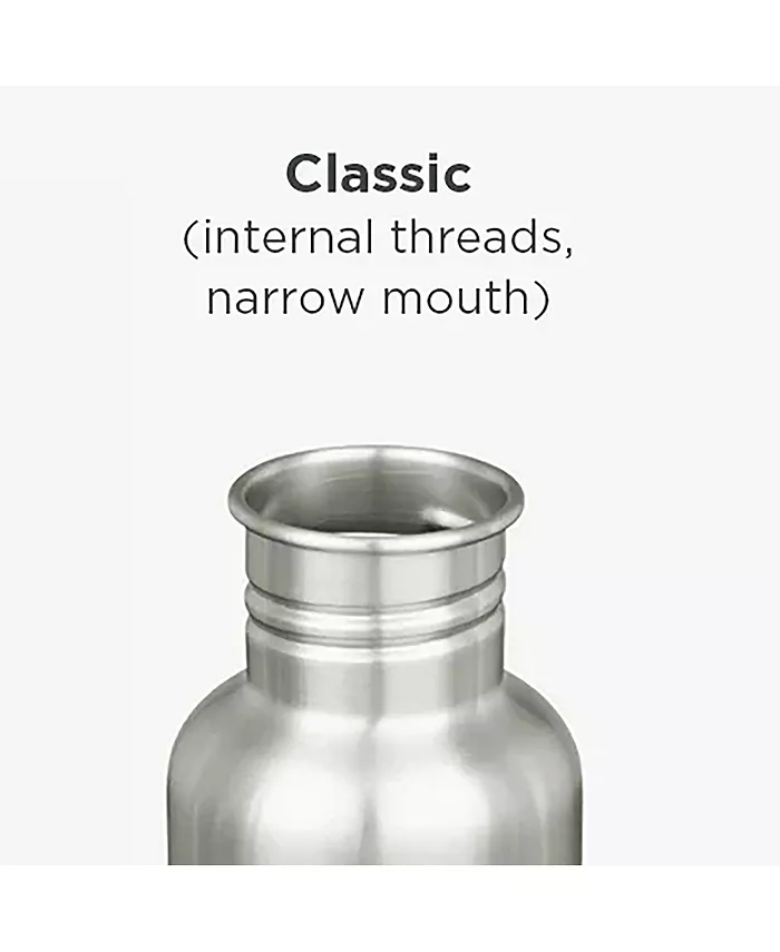 Klean Kanteen Stainless Steel and Bamboo Loop Cap for Classic Bottle