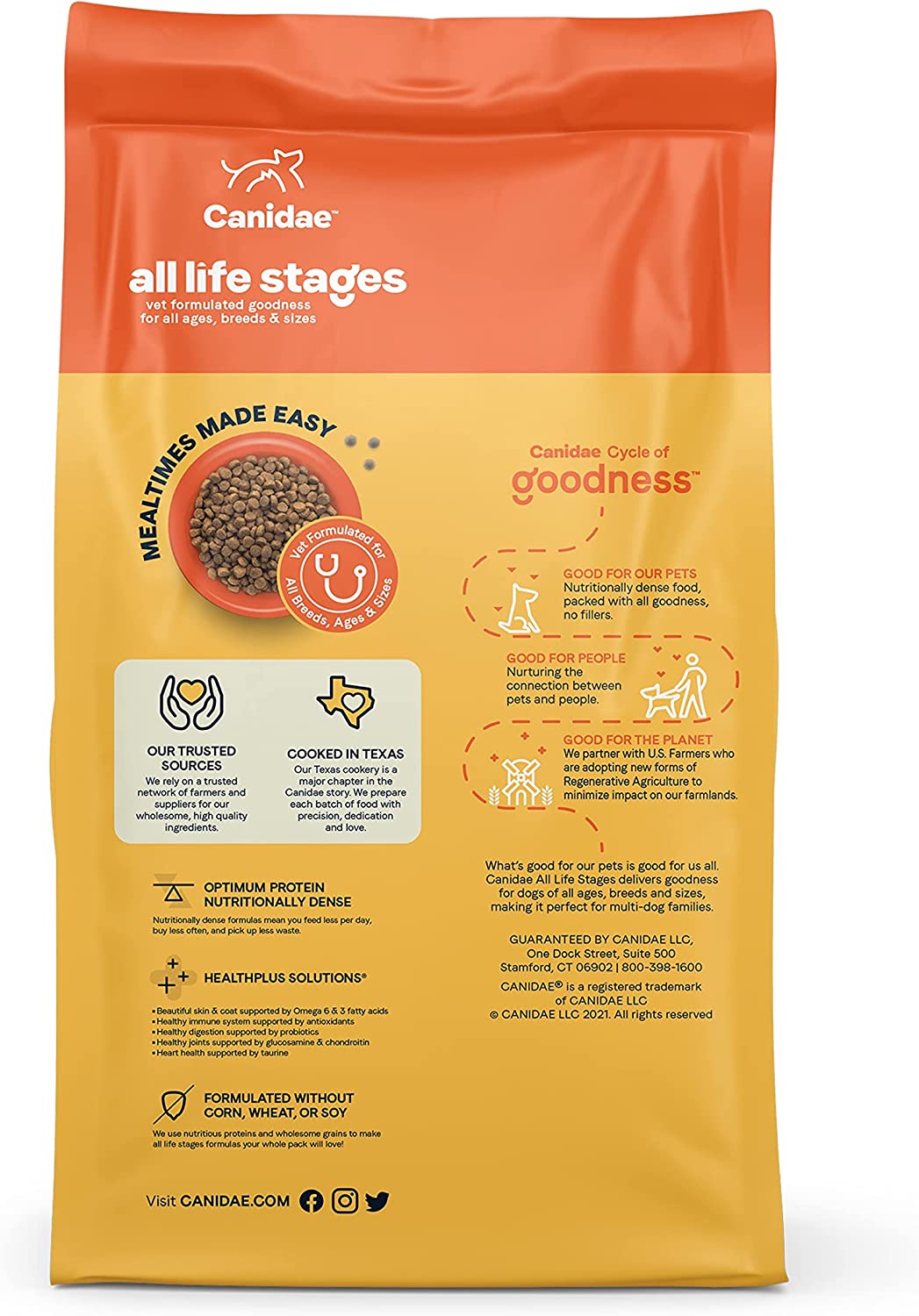 CANIDAE All Life Stages Chicken Meal and Rice Formula Dry Dog Food 15 Pound (Pack of 1)