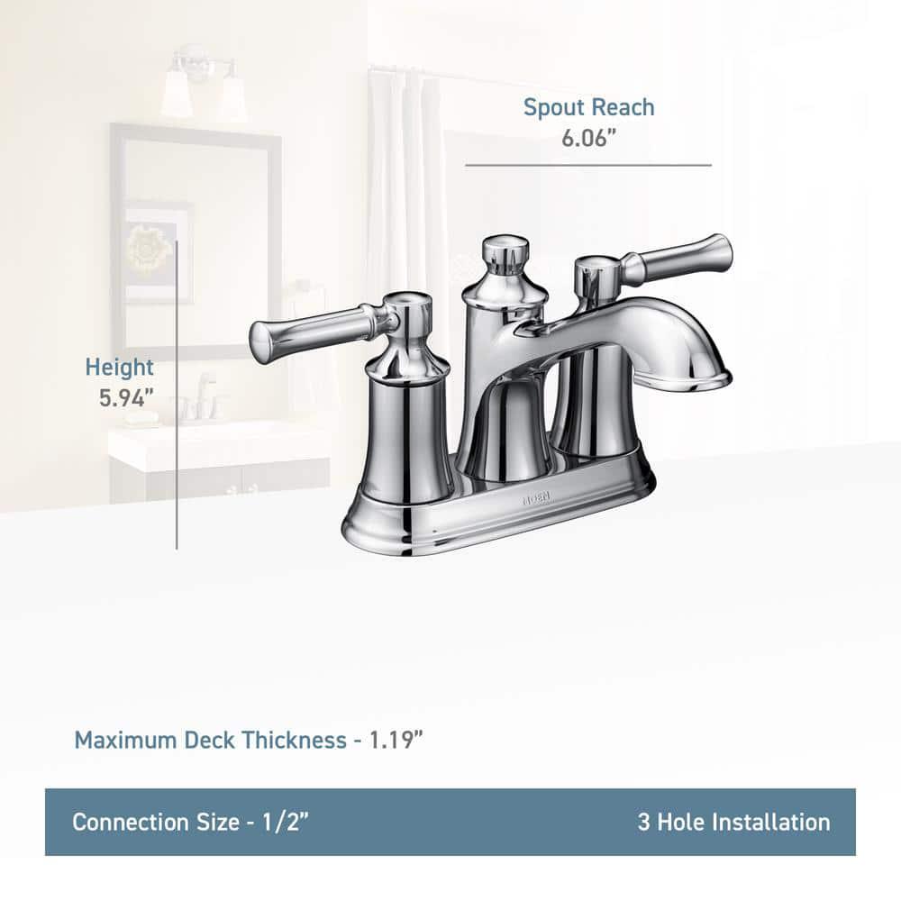 MOEN Dartmoor 4 in Centerset 2Handle Bathroom Faucet in Oil Rubbed Bronze