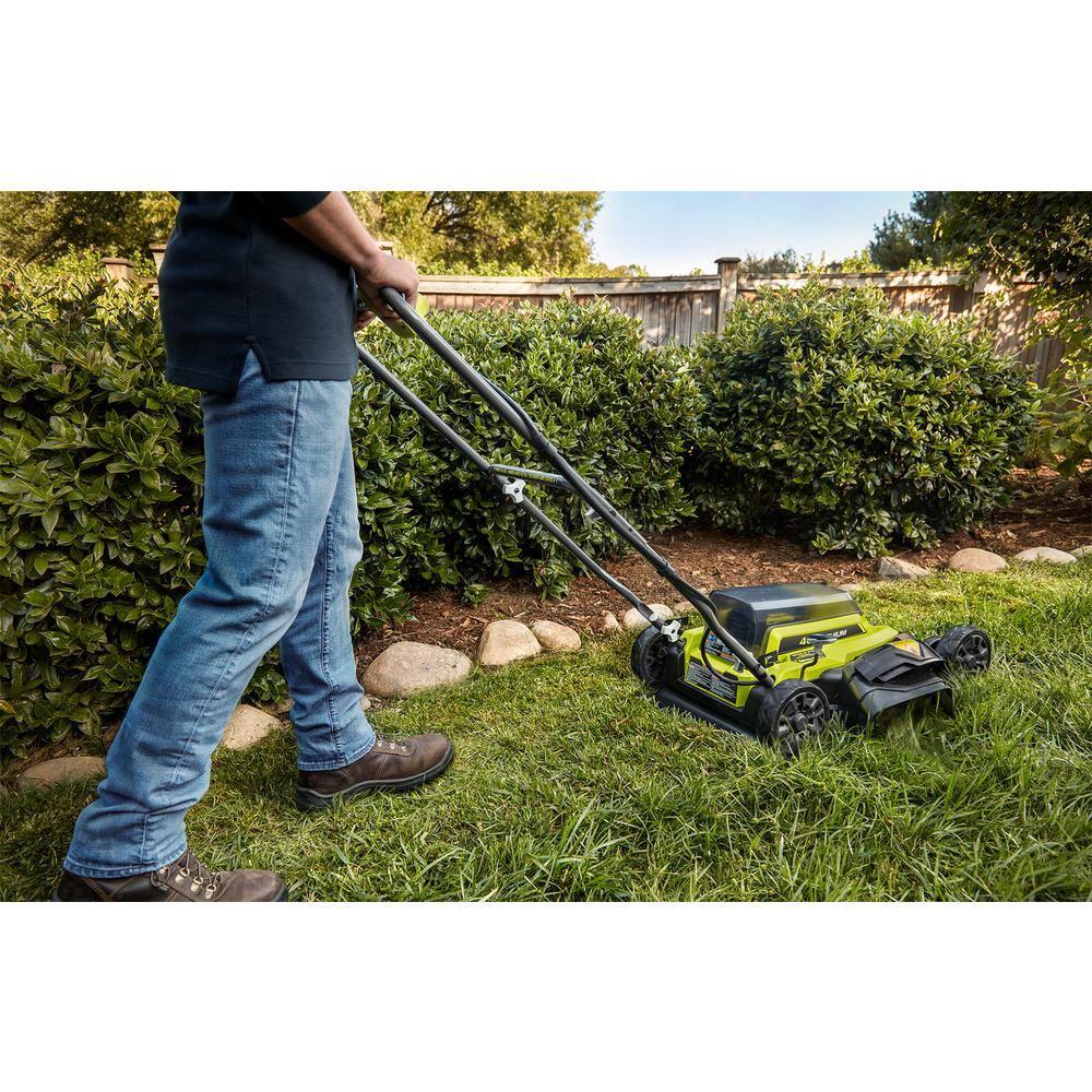 RYOBI 40V 18 in. 2-in-1 Cordless Battery Walk Behind Push Mower (Tool Only) RY401010BTL