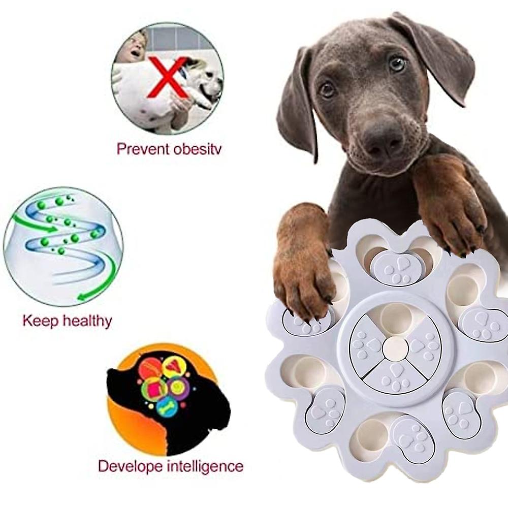 Dog Puzzle Toys，dogs Food Puzzle Feeder Toys For Iq Training and Mental Enri-chmentgrey