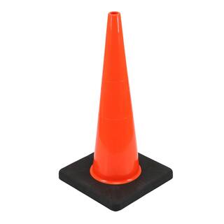 28 in. Orange PVC Injection Molded Cone HDIM28-VPD6